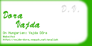dora vajda business card